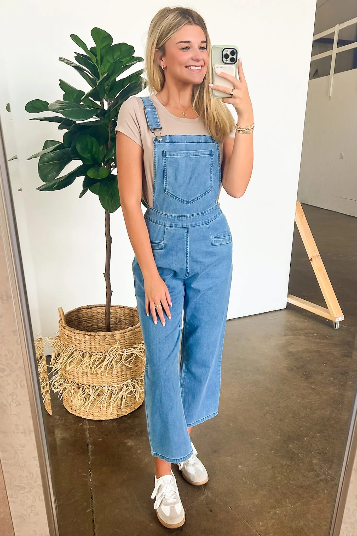 Marlah Wide Leg Denim Overalls - FINAL SALE
