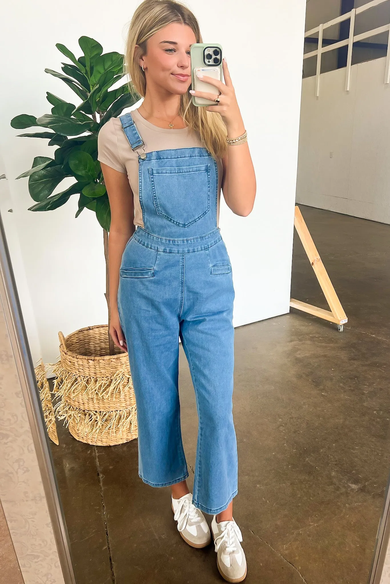 Marlah Wide Leg Denim Overalls - FINAL SALE