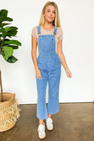 Marlah Wide Leg Denim Overalls - FINAL SALE