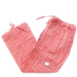 (Medium) Orange with White and Pink Stripes 0182