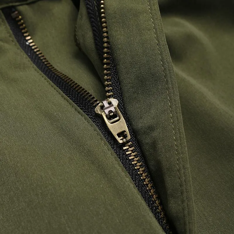 Men's Oversize Work Boilersuit Uniform Coveralls Stand Collar Loose One Piece Streetwear Overalls Jumpsuit