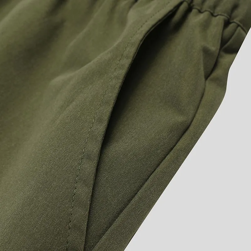 Men's Oversize Work Boilersuit Uniform Coveralls Stand Collar Loose One Piece Streetwear Overalls Jumpsuit