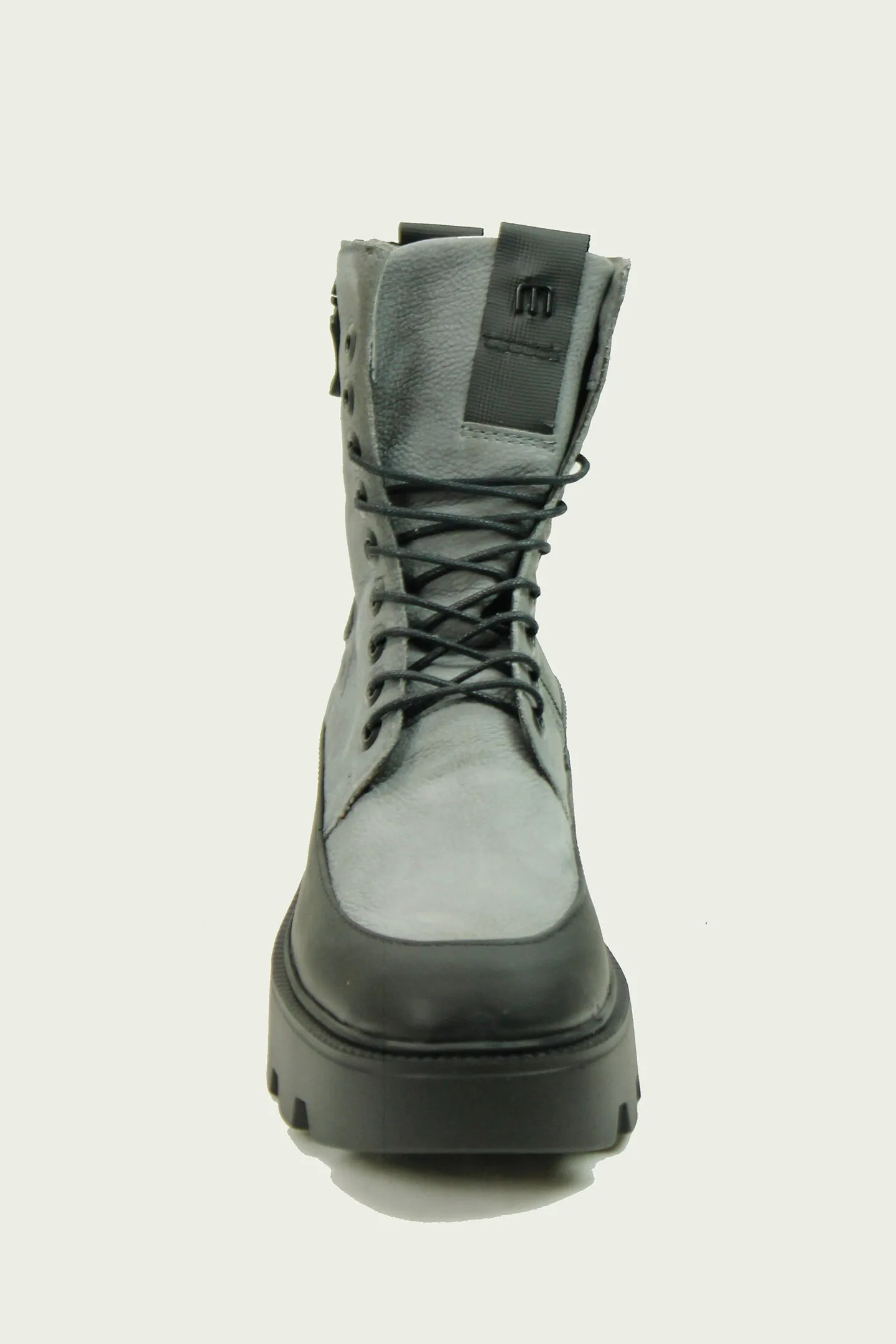 MJUS BOOT LACE UP WITH RUBBER SURROUND AND SIDE ZIP P42219