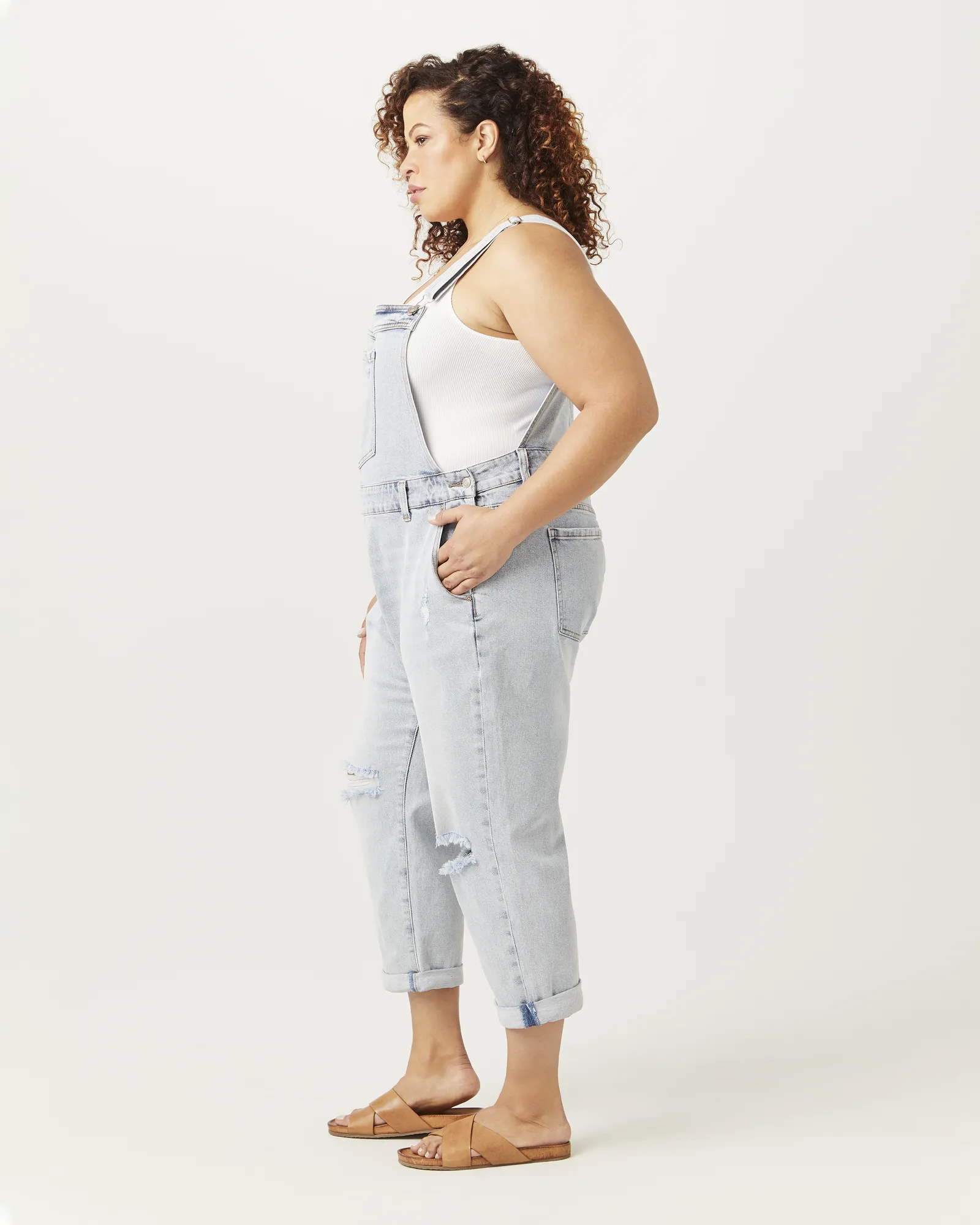Natali Denim Overalls | Light Wash