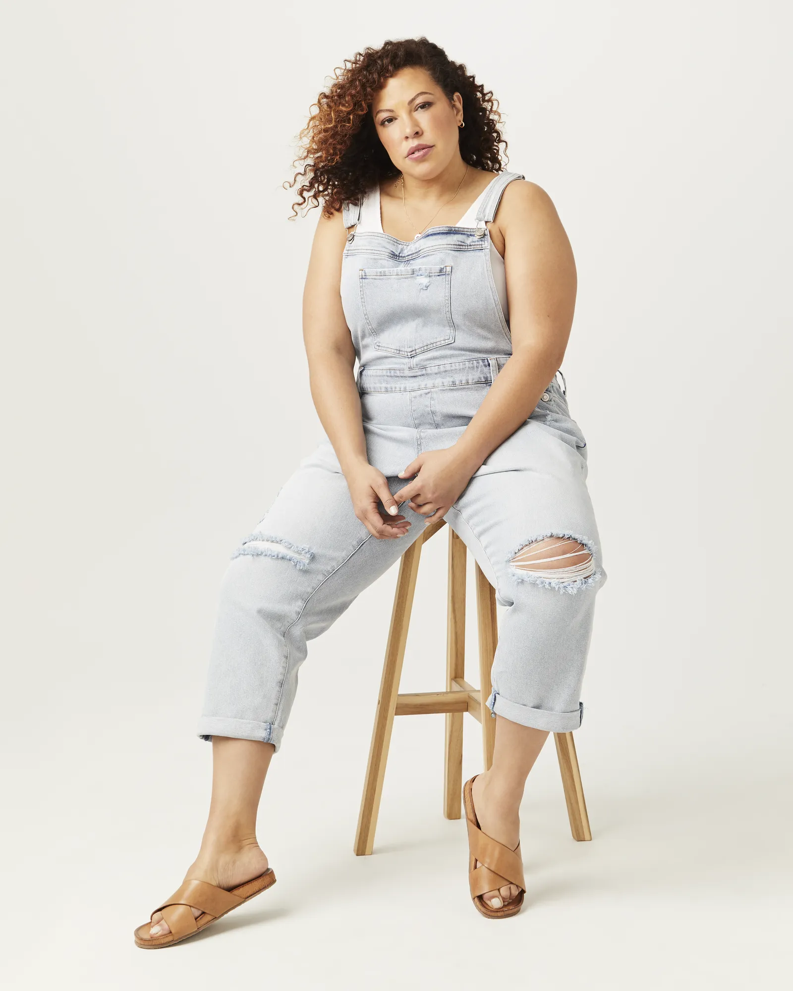 Natali Denim Overalls | Light Wash