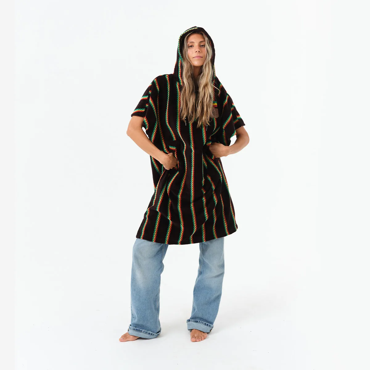 Natural Mystic Extra-Warm Poncho | Bob Marley x Slowtide