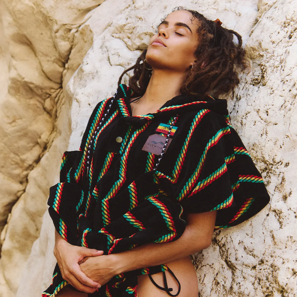 Natural Mystic Extra-Warm Poncho | Bob Marley x Slowtide
