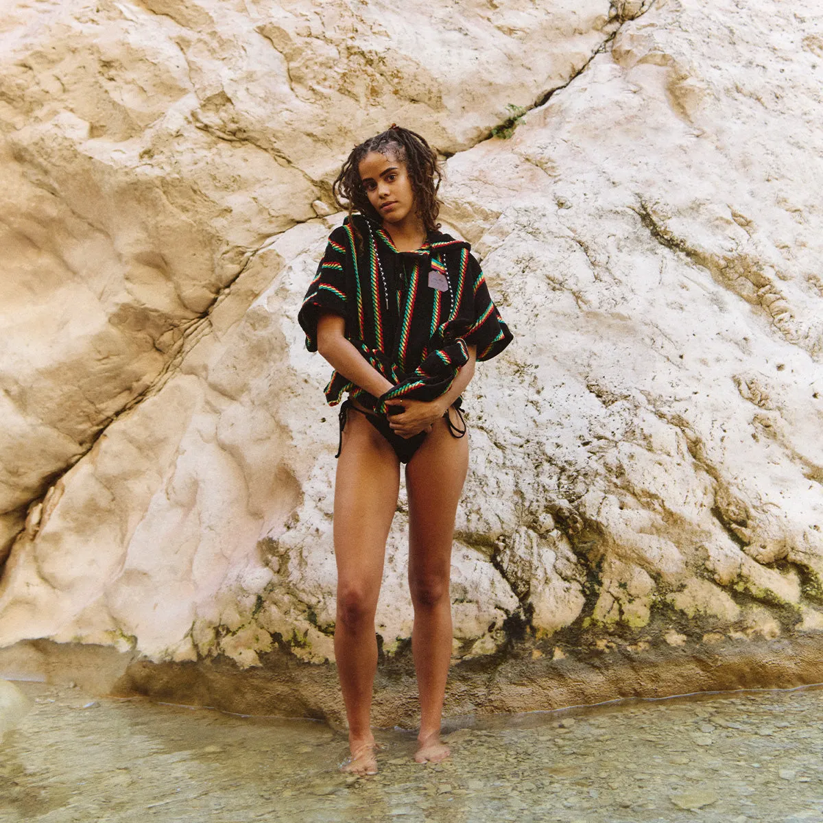 Natural Mystic Extra-Warm Poncho | Bob Marley x Slowtide