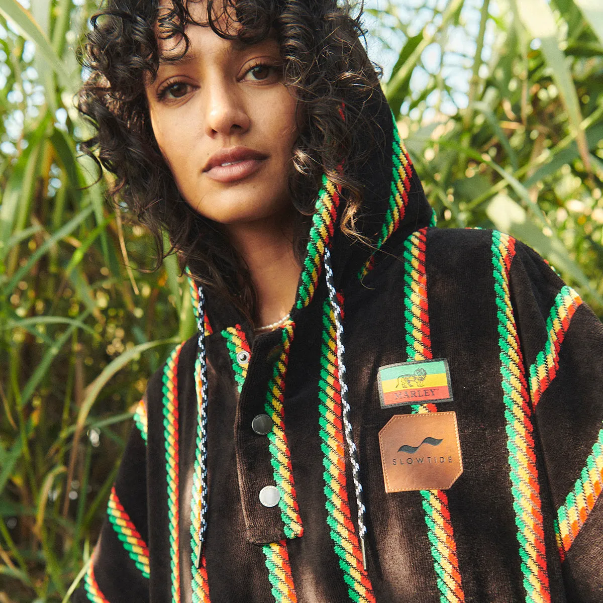 Natural Mystic Extra-Warm Poncho | Bob Marley x Slowtide