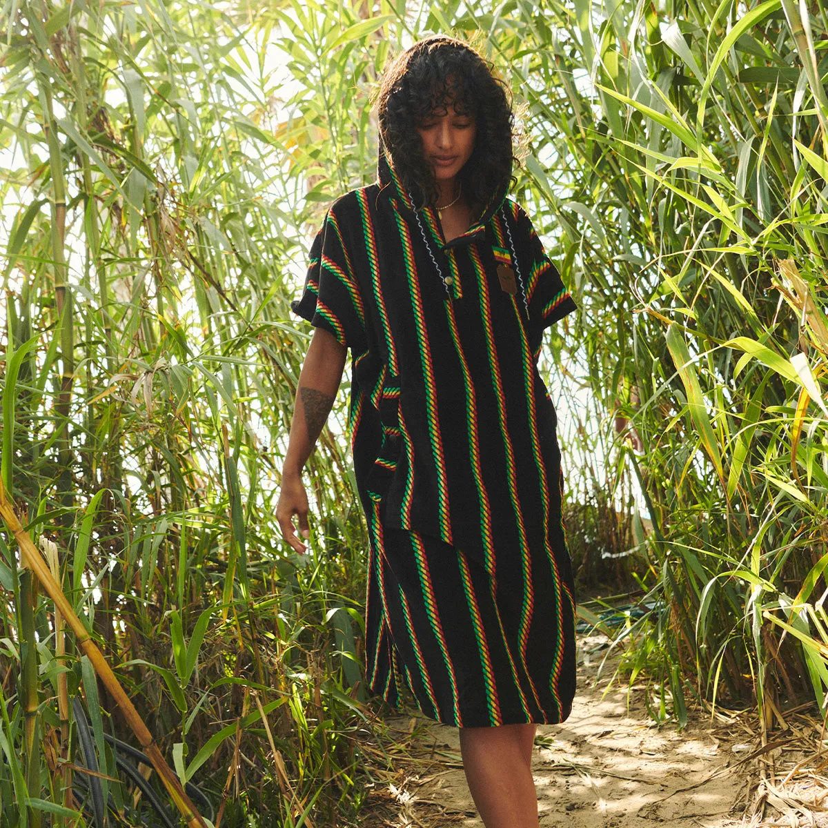Natural Mystic Extra-Warm Poncho | Bob Marley x Slowtide
