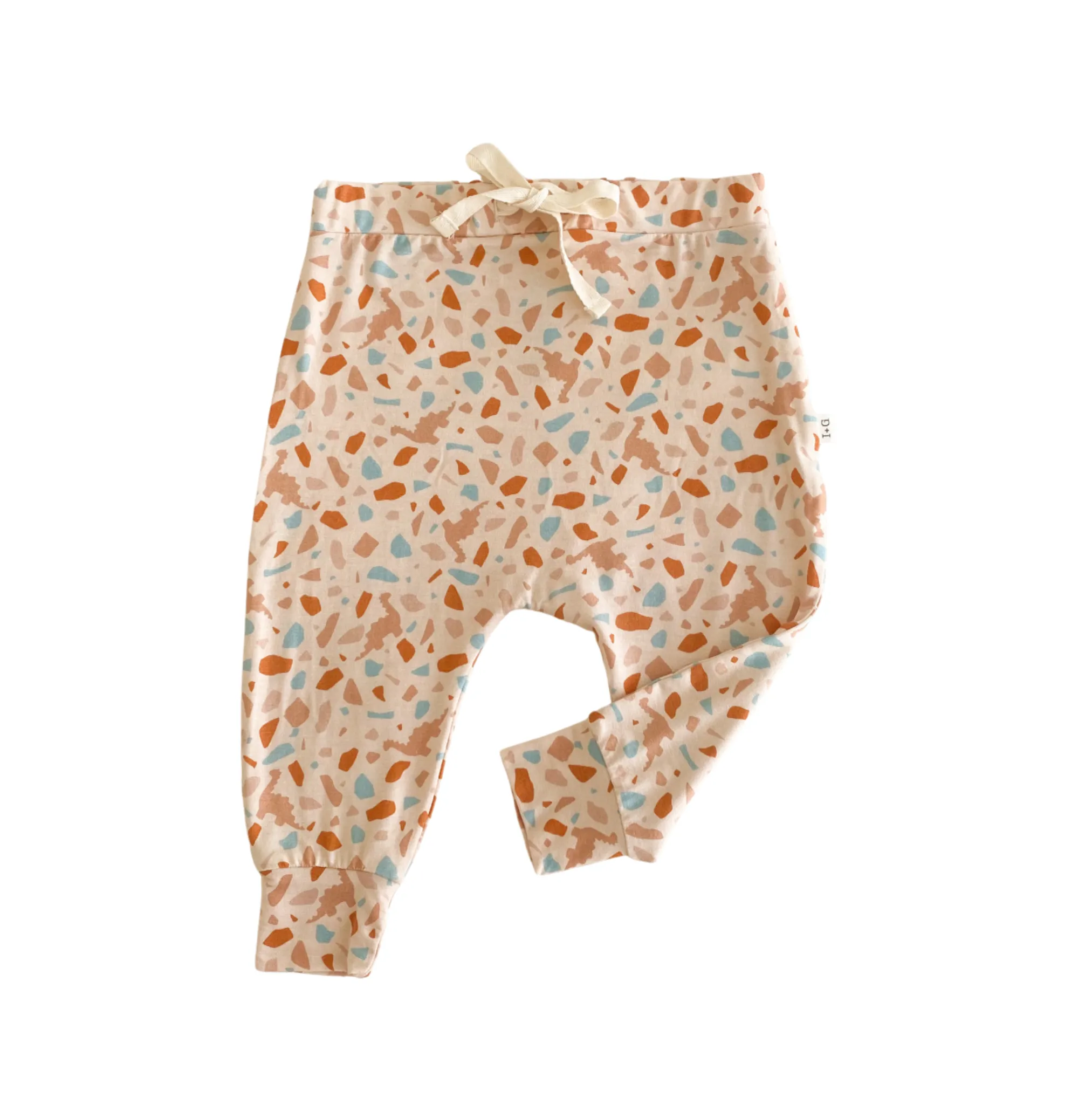 Organic Relaxed Fit Leggings- Dino Terrazzo