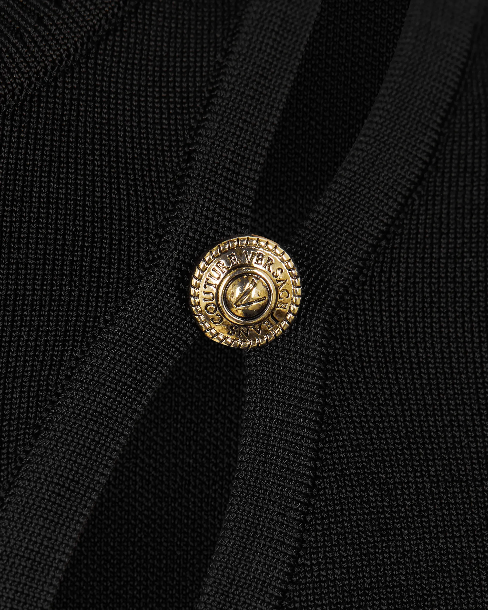 Peek-A-Boo Button Detail Cropped Sweater