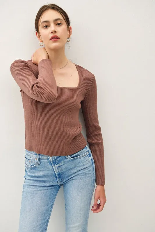 Ribbed Knit Sweater