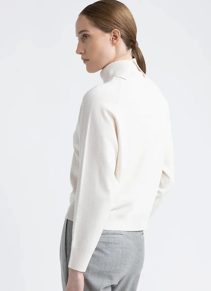 Roll Neck Sweater with Diamond Sequins