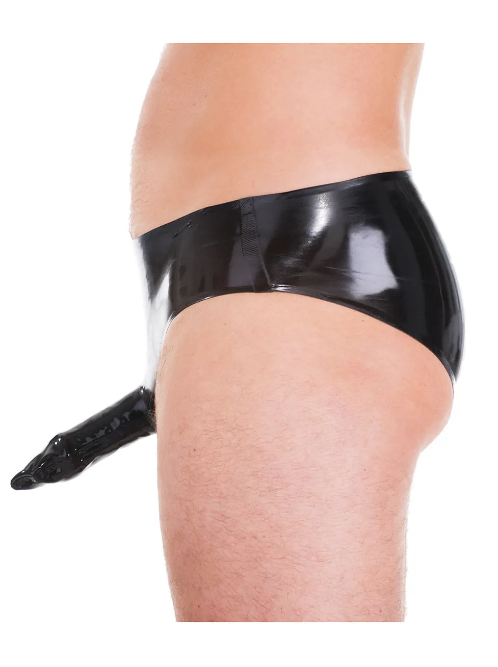 Rubber Penis Pants Black