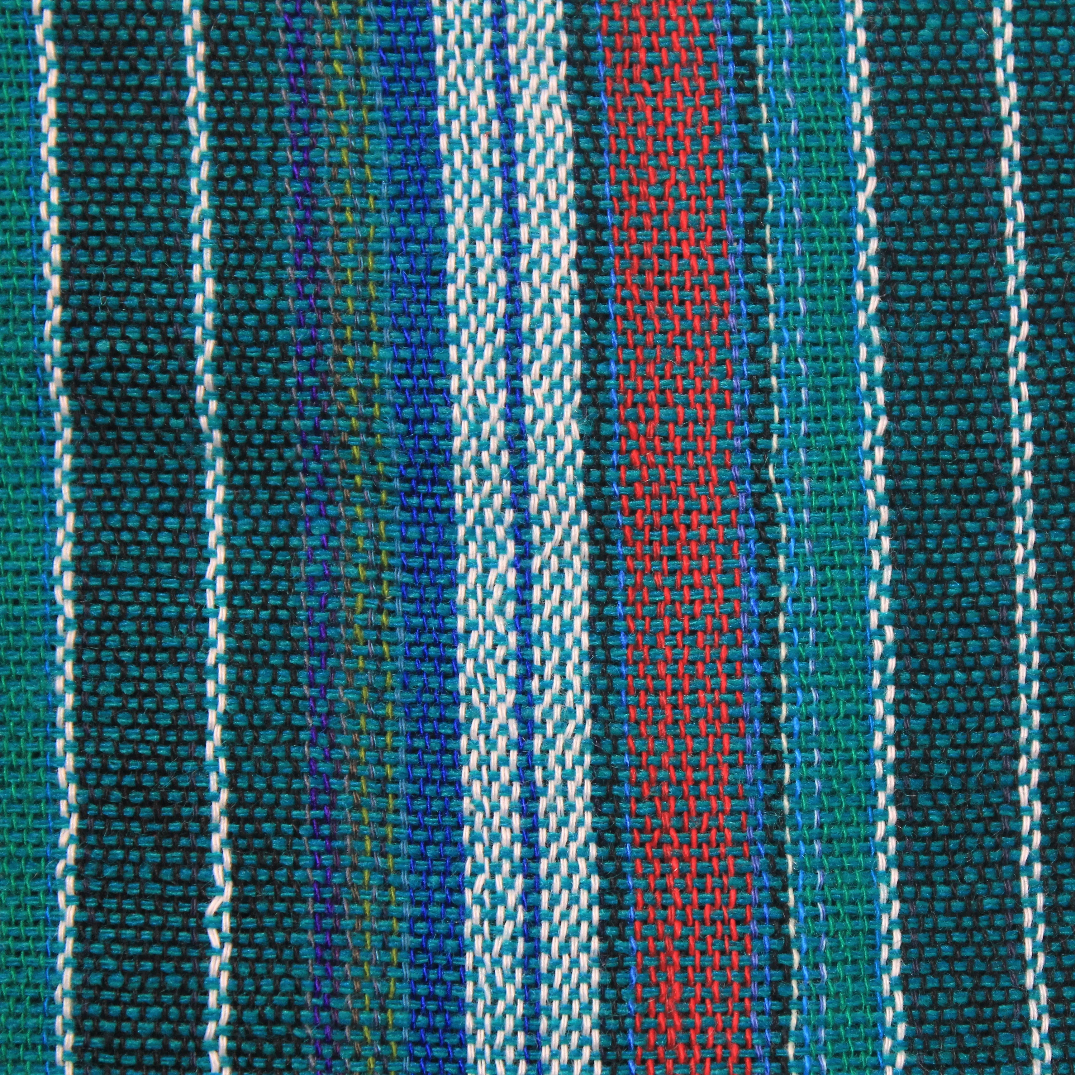 (Small) Green with Green and Red and White Stripes 0196