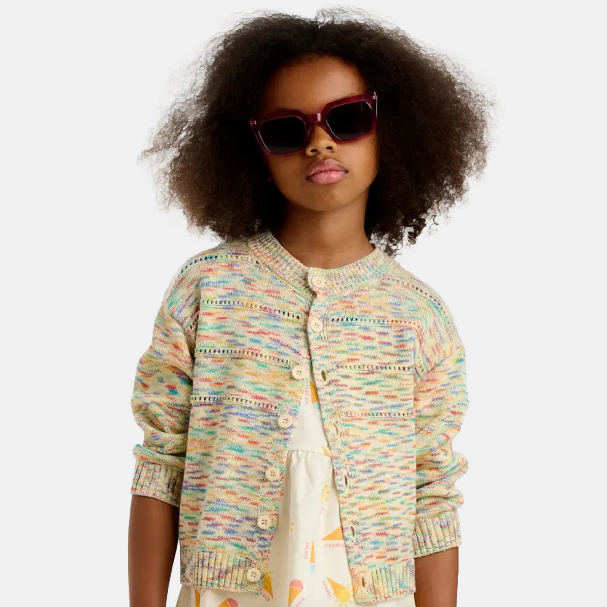 Space Dye Knit Cardigan