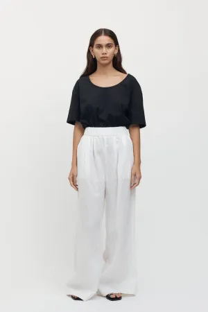 Sète Linen Elastic Waist Pant