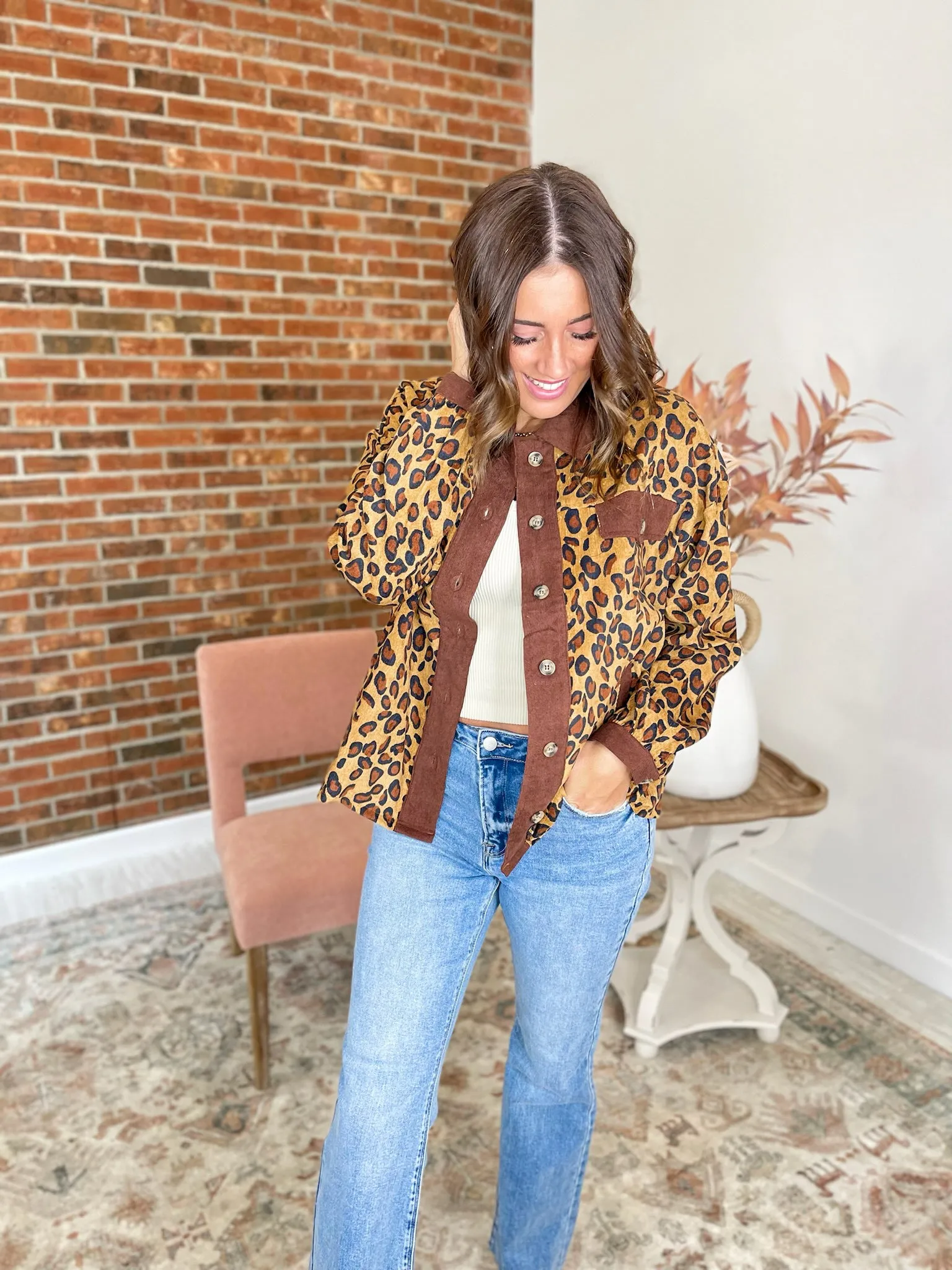 Take Cover Corduroy Shacket
