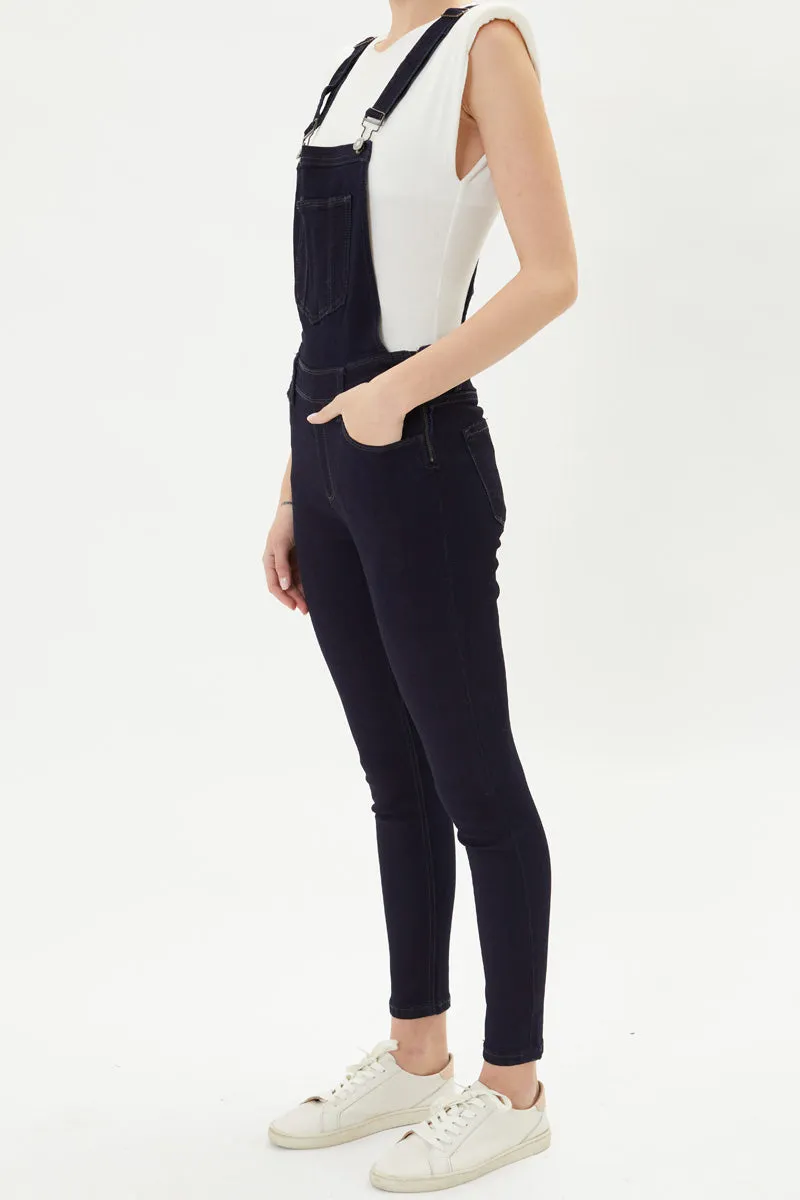 Topanga High Rise Ankle Skinny Overalls