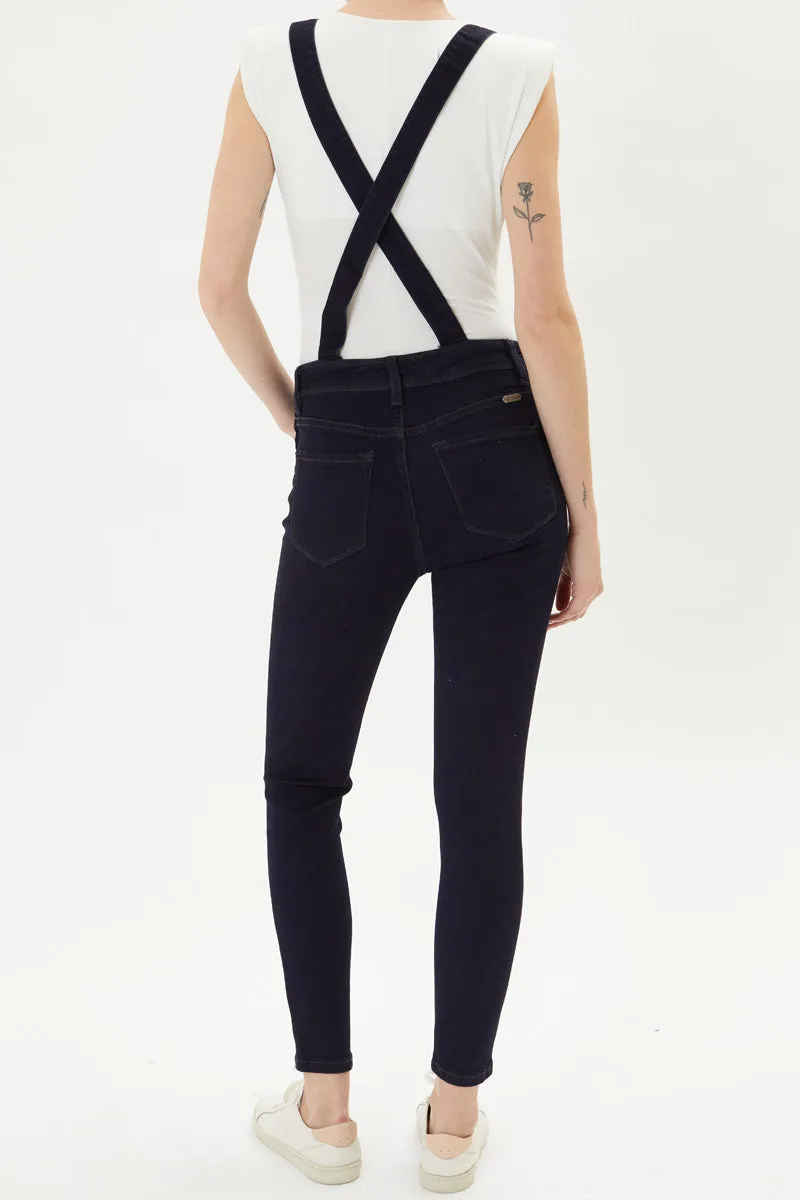 Topanga High Rise Ankle Skinny Overalls