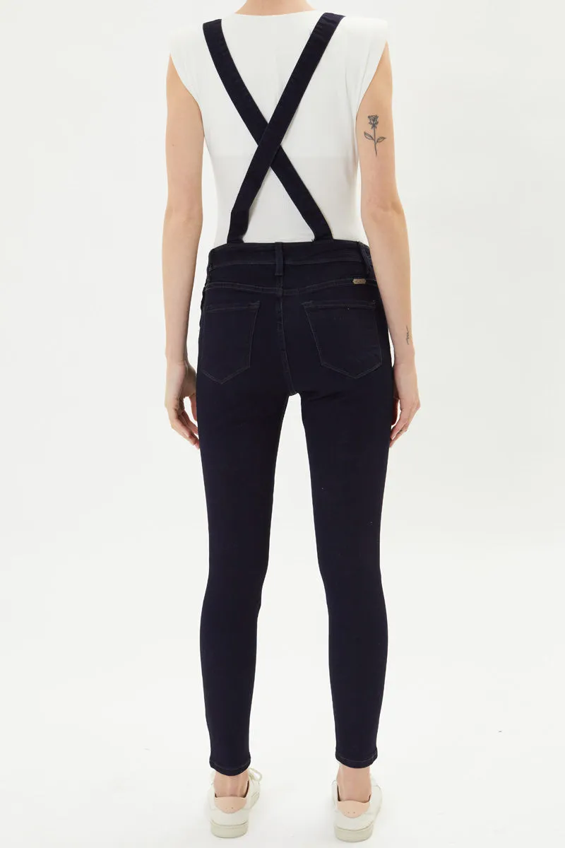 Topanga High Rise Ankle Skinny Overalls