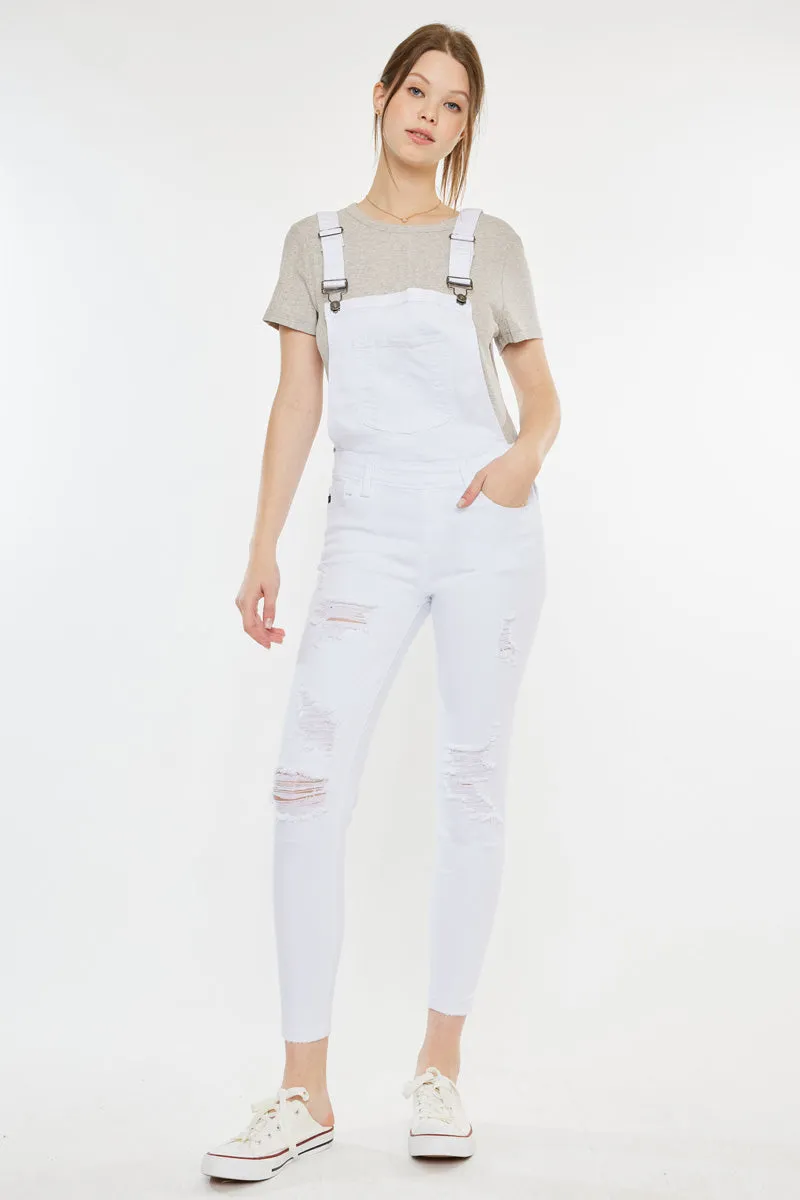 Topanga High Rise Ankle Skinny Overalls