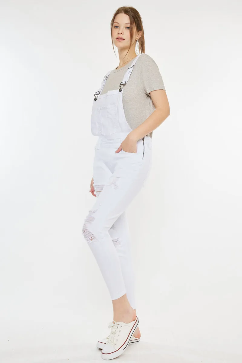 Topanga High Rise Ankle Skinny Overalls