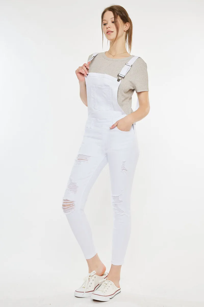 Topanga High Rise Ankle Skinny Overalls