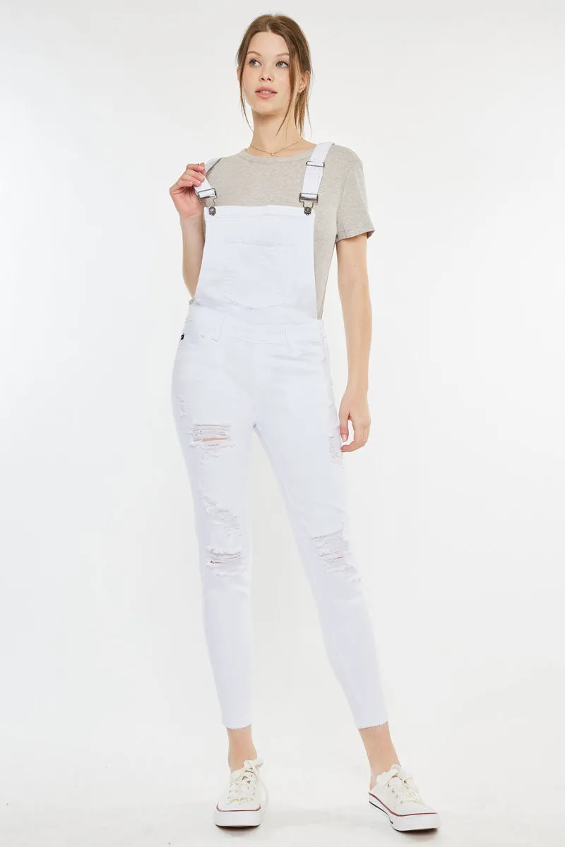 Topanga High Rise Ankle Skinny Overalls