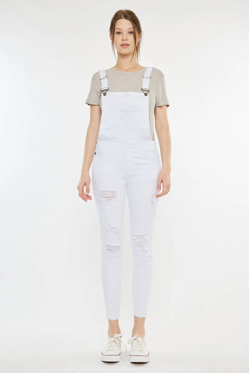Topanga High Rise Ankle Skinny Overalls