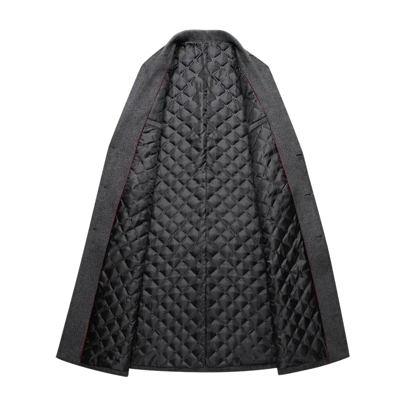 Wollanteil 30 %, neuer Wollmantel im Herbst und Winter, Herrenbekleidung, Mantel Herren, Wintermantel Herren, Mäntel für Herren, Herren Wintermantel