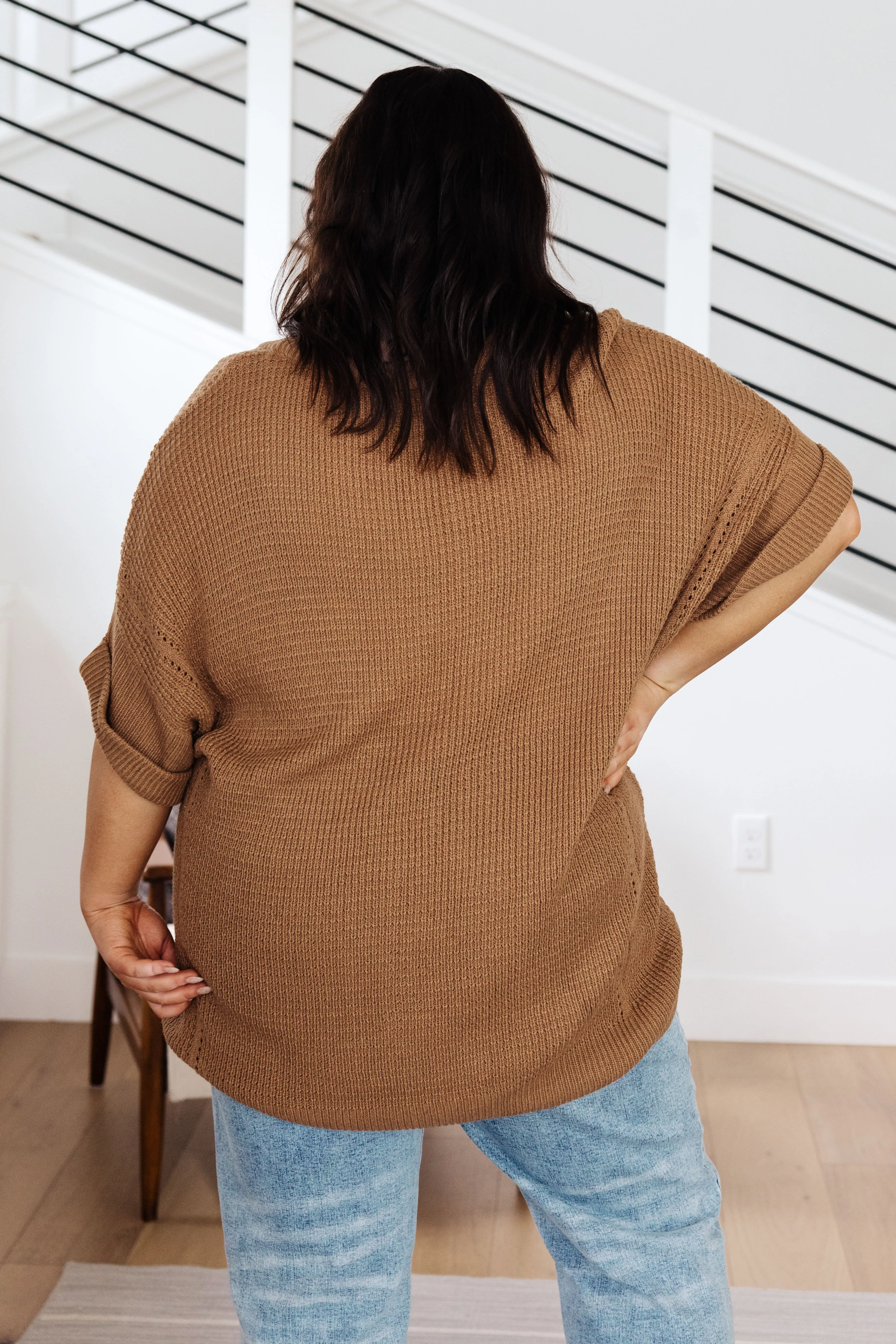 Wonder Why V-Neck Short Sleeve Sweater - Andree By Unit