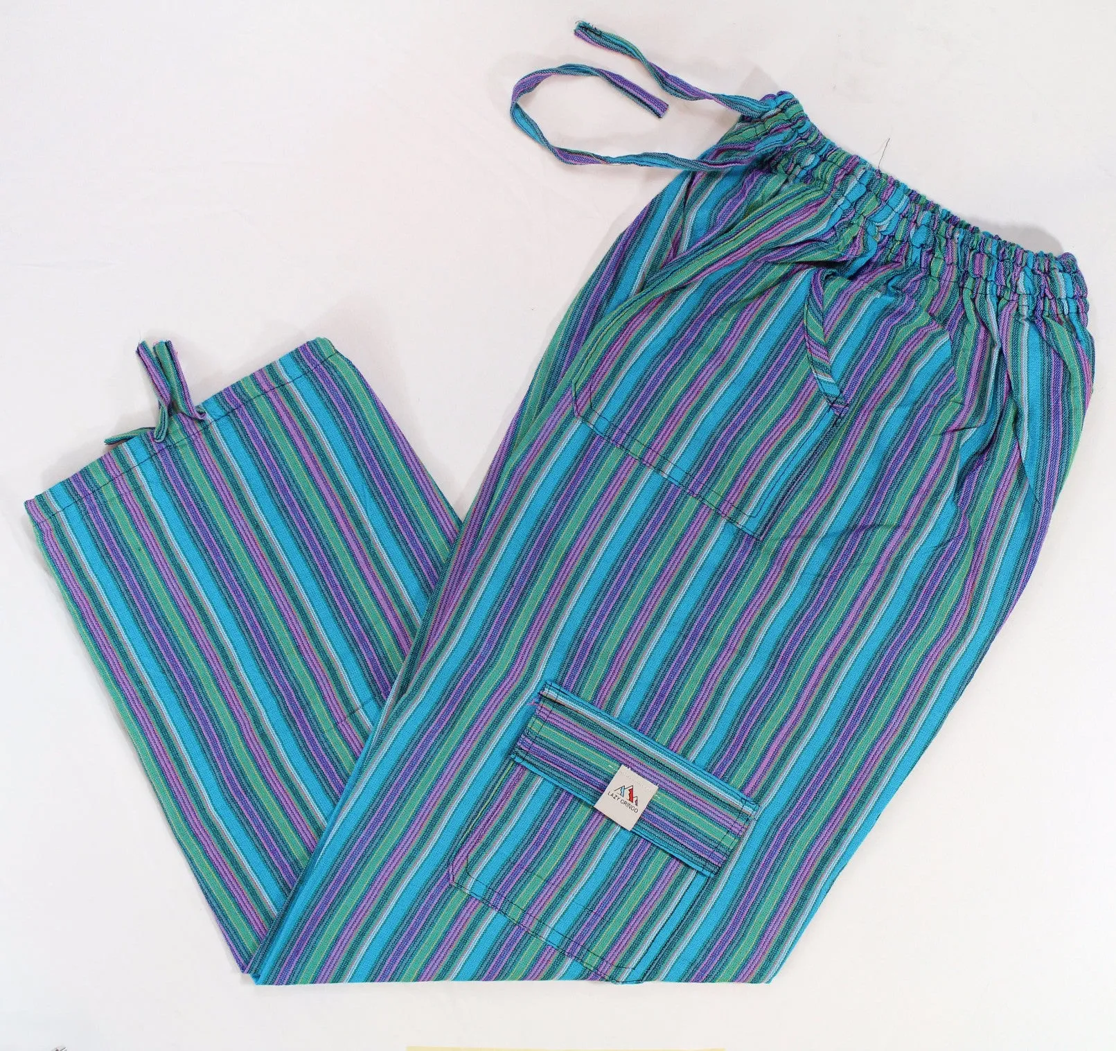 (XL) Bluish Greenish Almost Turquoise Lounge Pants 0075