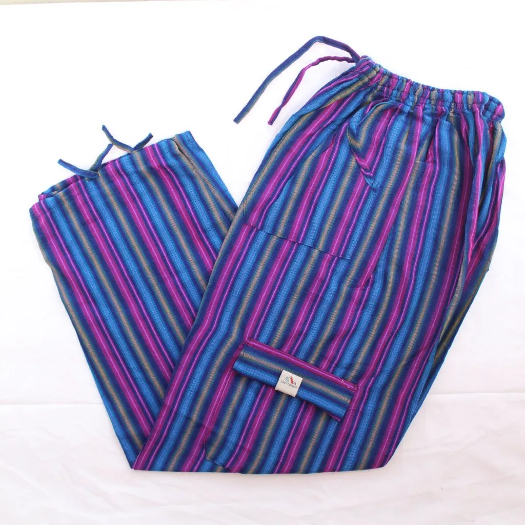 (XL) Purpleish Blue with some Pink Lounge Pants 0148
